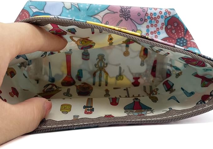 Hunger Blue Blossom Print Make-Up Cosmetic Bag Carry Case (P11417014)