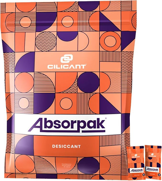 Absorpak Desiccant Packs for Storage - Silica Gel Packets Moisture Control - 500 pcs Small (2g each) - Silica Packets for Shoes, Clothes, Electronics, Moisture Absorbers for Food Pantries & Households
