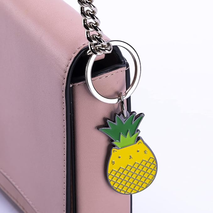 Cute Key chain Pendant Hedgehog Keychain Animal Shape Style Novelty Pineapple Cat Gifts Keyring for Women Men