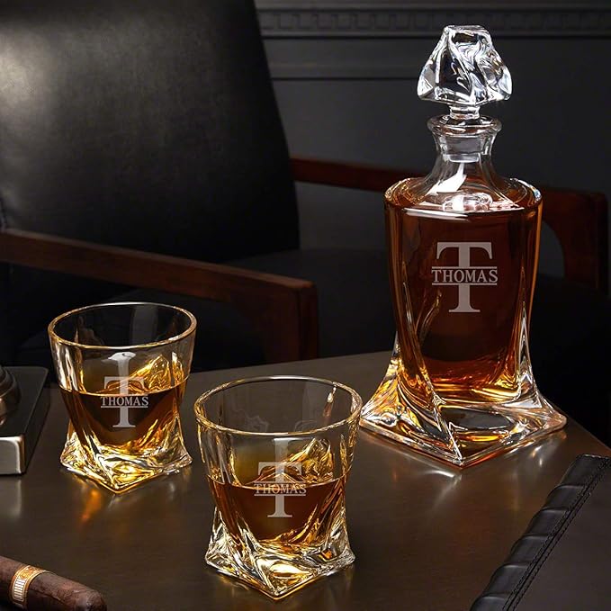 Oakmont Personalized Twist Decanter Set (Custom Product)