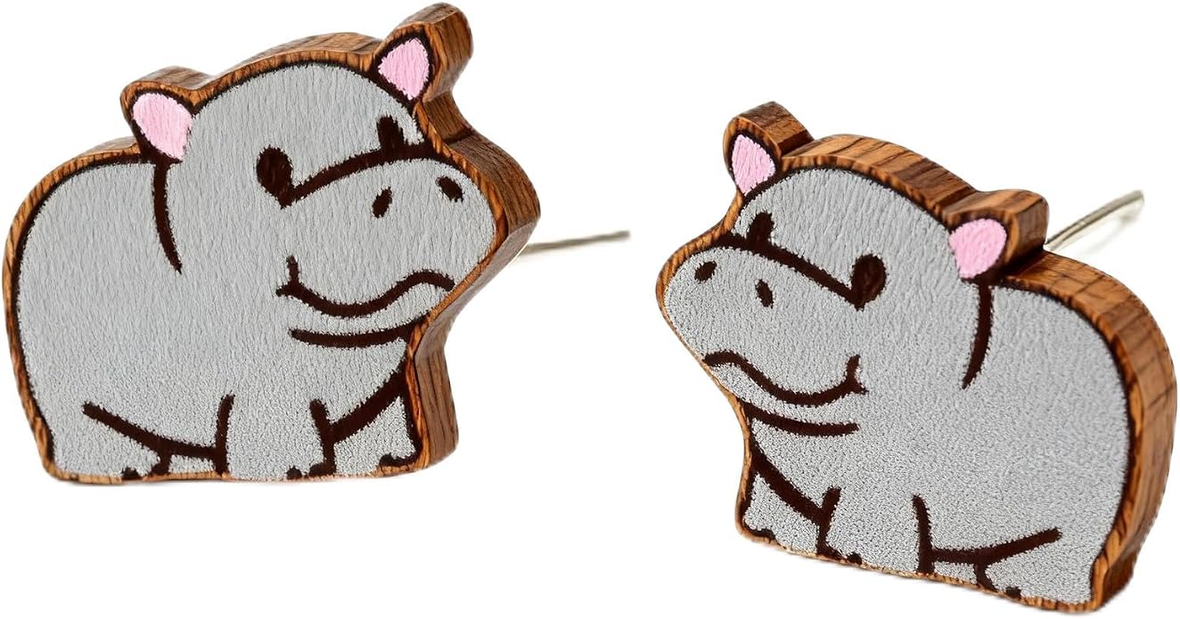 Wooden Stud Earrings for Women Hypoallergenic Jewelry Gifts for Women
