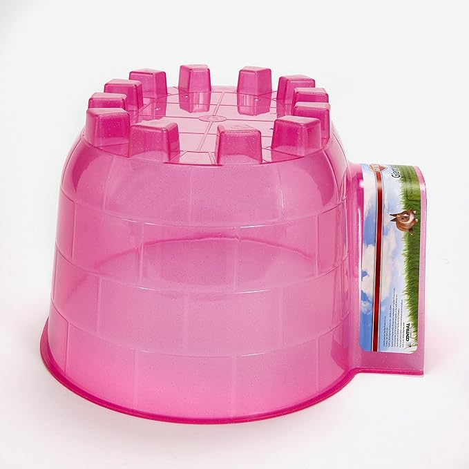 Kaytee Igloo Habitat Hideout for Hamster, Gerbil, Rat, Giant | Cozy hamster hideout. Translucent hamster house. Rat hideout, easy-clean plastic, air vents
