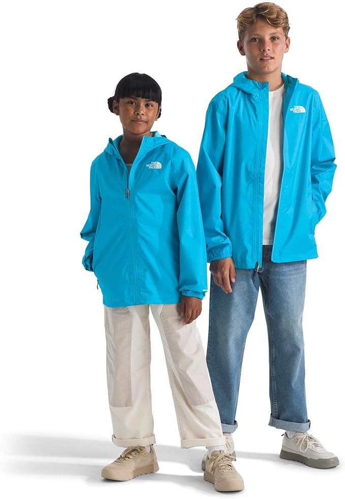 The North Face Unisex Kids Zipline Rain Jacket - Waterproof Rain Coat, Secure Zip Pockets, Weather Ready Hood