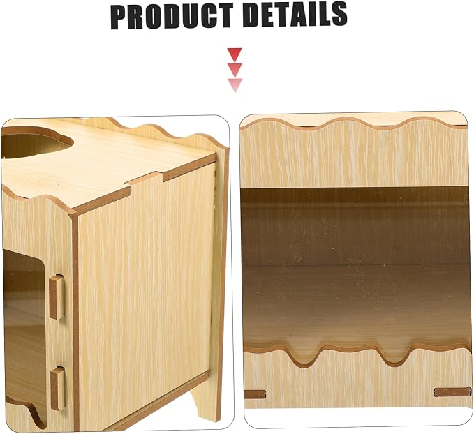 Toddmomy Hamster Digging House Toy Comfortable Hideout for Small Pets Interactive Mining Box for Dwarf Hamsters Mice and Other Small Animals