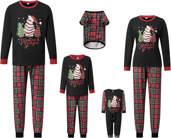 WephuPSho Christmas Family Matching Pajamas, Festive Xmas Jammies Sets for the Whole Family, Holiday Pjs Christmas