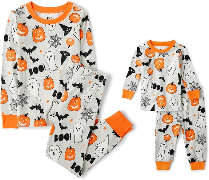 The Children's Place unisex-baby And Kids, Sibling Matching, Holiday Pajama Sets, Cotton