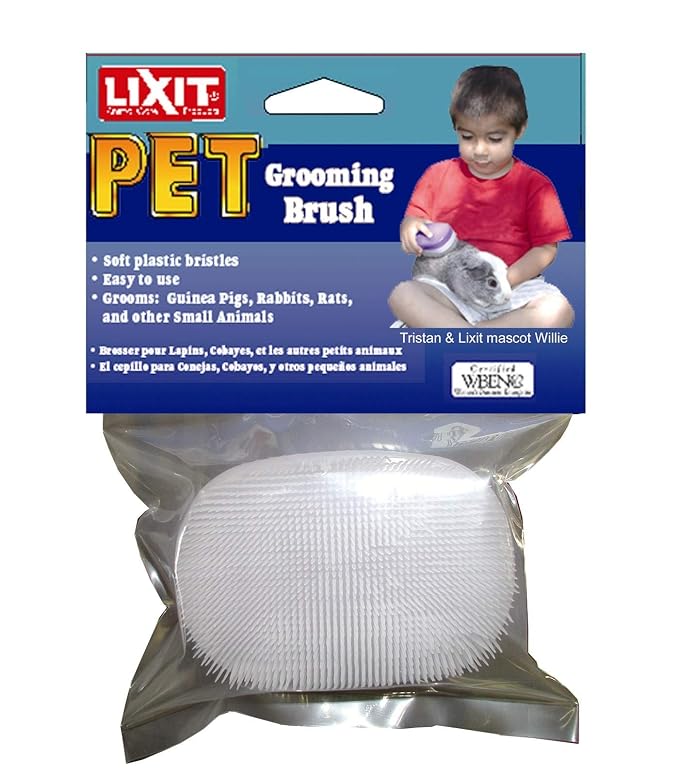 Lixit® Grooming Kits For Rabbits, Guinea Pigs and other Small Animals (Red, Brush)