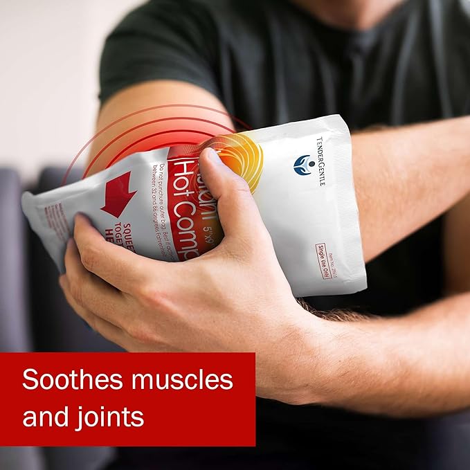 Instant Hot Compress - 24 Hot Packs for Pain Relief, Sore Muscles, Muscle Spasms, and Joint Stiffness