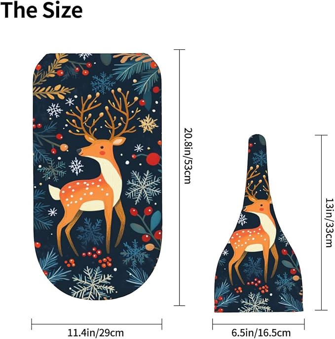 Christmas Baby Swaddle Blanket and Hat Set for Newborn Boys Girls Soft Infant Wrap Sleep 0-6 Months Christmas Elk
