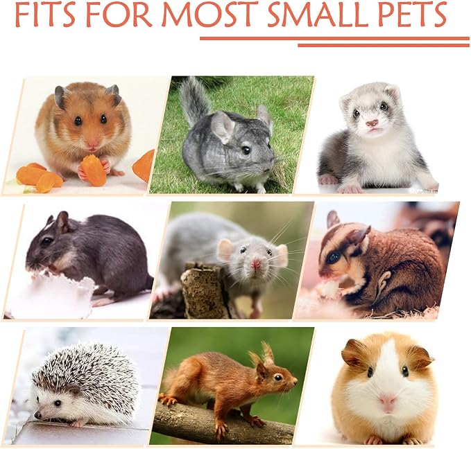 LEFTSTARER Triple-Layer Sugar Glider Hammock, Small Pet Cage Hammock, Sugar Glider Cage Accessories Hamster Bedding Small Animals Bed for Chinchilla Parrot Ferrets Rat Playing Sleeping (Candy)