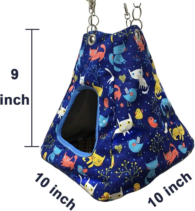 Ferret Rat Critter Nation Cage Accessories,Ferret Rat Hammock Set Hanging Bed Tent Tunnel for Any Small Animal Bedding