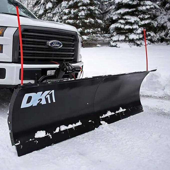 DK2 AVAL8219 Universal SUV/Truck Heavy Duty Snow Plow Kit 82 x 19 x 2 Inch Receiver Mount, Black