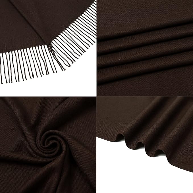RIIQIICHY Women's Scarf Pashmina Shawls and Wraps for Evening Dress Bridesmaid Wedding Bridal Winter Warm Long Large Scarves