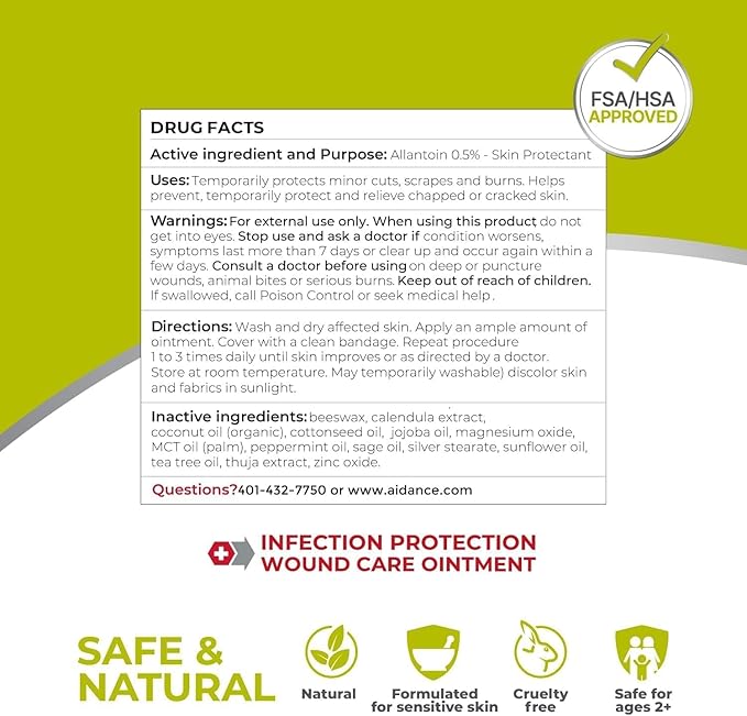 terrasil Wound Care 3X - Wound Healing Ointment, Relief from Bed Sores, Pressure Sores, Ulcers, Blisters, Cuts, Scrapes, & Burns - Hypoallergenic Approved (7 oz)