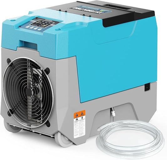 ARGENDON 180 PPD Commercial Dehumidifiers, Crawl Space Dehumidifier with Pump, Auto Defrost, Memory Starting for Home/Industry Use, Water Damage Restore, Garage, Basement, Limited 5-Year Warranty