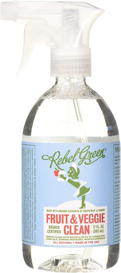 Rebel Green Cleaner Spray Veggie and Fruit, 16 Fl Oz