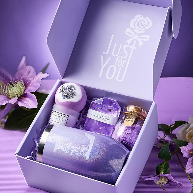 Gifts for Women, Mom - Relaxing Spa Gift Basket for Birthday, Mothers Day, Valentines Day, Christmas, Unique Gift ideas for Sister, Wife, Grandma, Gifts for Women Who Have Everything (L)