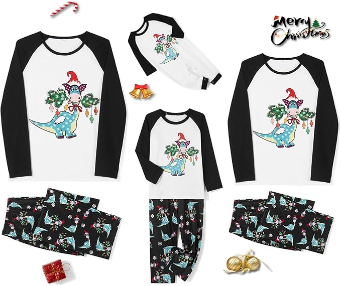 WephuPSho Christmas Family Matching Pajamas, Festive Xmas Jammies Sets for the Whole Family, Holiday Pjs Christmas
