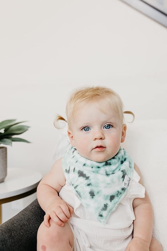 Copper Pearl Baby Bandana Drool Bibs for Drooling and Teething 4 Pack Gift Set “Maui