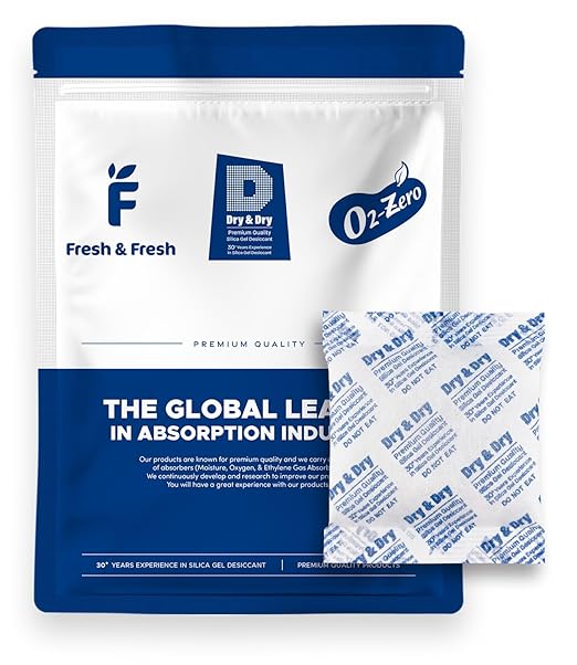 Dry & Dry 100 Gram [100 Packets] Silica Gel Packets Desiccants, Silica Packets - Rechargeable Silica Gel Packs, Desiccants Packets, Silica Gel
