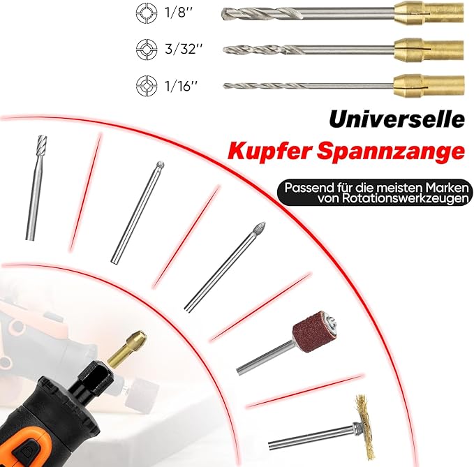 SHALL 508-Piece Rotary Tool Accessories Kit, Universal Rotary Tool Bits for Sanding, Cutting, Grinding, Drilling, Carving, Engraving, Polishing, Cleaning, Rotary Tool Attachments with Carrying Case