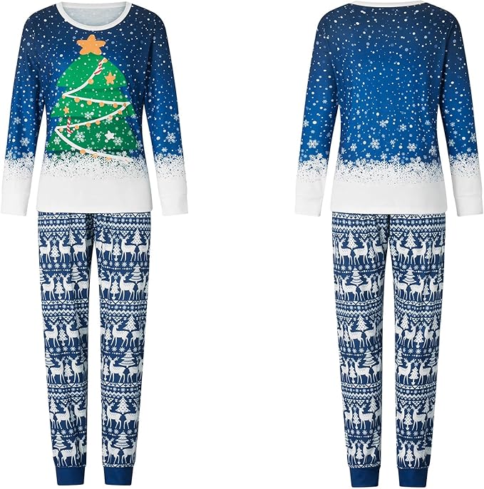 WephuPSho Christmas Family Matching Pajamas, Festive Xmas Jammies Sets for the Whole Family, Holiday Pjs Christmas
