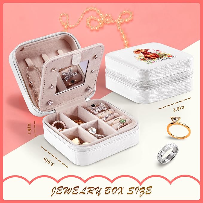 Dachshund Jewelry Box, Gifts For Teens Girls, Dachshund Lovers Stuff Items Accessories Things Merchandise Decor Merch, Travel Ring Earrings Necklace Organizer Holder!