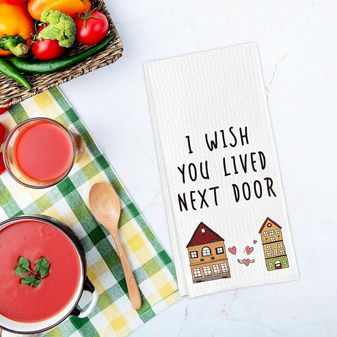 Tea Towel for Female Friends, Friendship Gift for Friends, Water-Absorbent Quick-Drying Dish Towel 16 * 24in