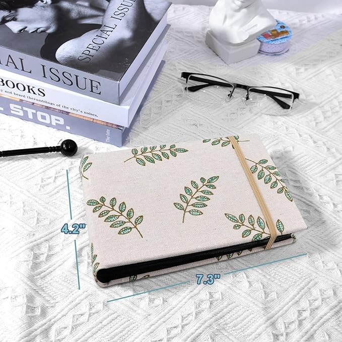 2PACK 4x6 Photo Album, 4x6 100 Pockets Linen Cover Photobook Small Capacity Pictures Book Easy to Classify and Portable for Wedding Family Baby Vacation (Khaki)