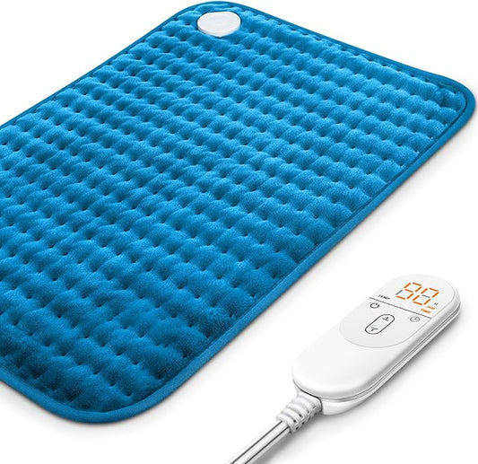 Heating Pad for Back, Electric Heating Pads for Cramps/Abdomen/Waist/Shoulder with 6 Heat Settings and Auto-Off, Moist/Dry Heat pad, Christmas Gifts for Women Men Mom Dad, 16" x 24"