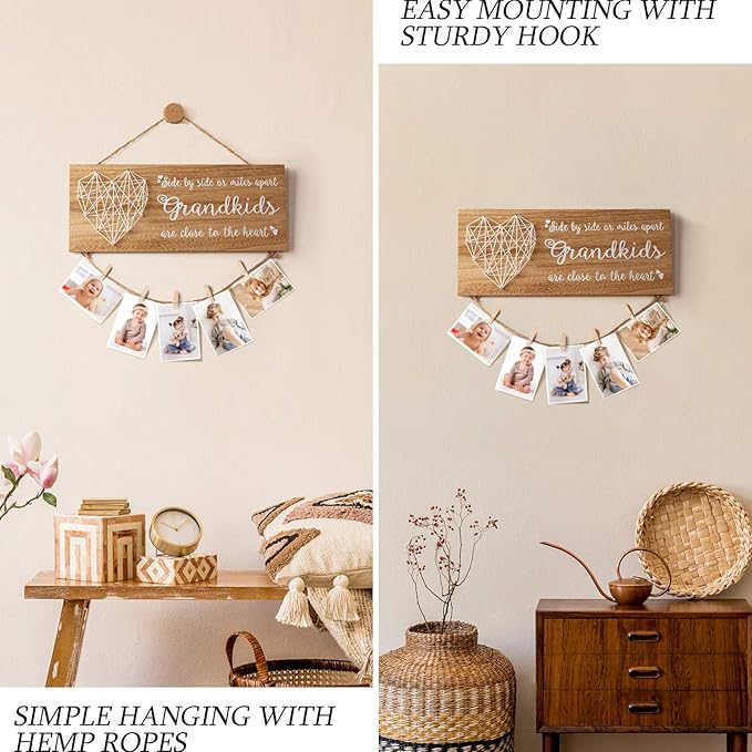 Best Grandma Gifts Christmas Gifts for Grandma Picture Frame, Birthday Gift for Nana from Grandchildren Granddaughter Grandson, Grandkids Photo Holder Grandpa Gigi Nana Gift for Thanksgiving