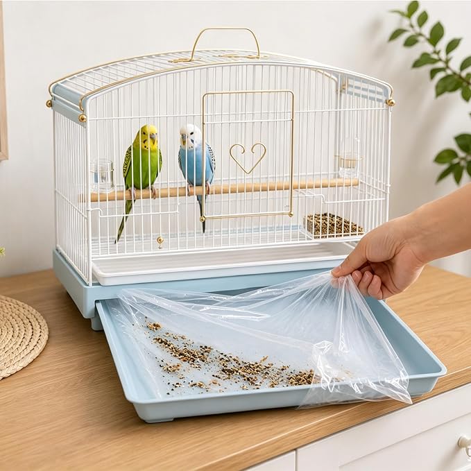 Disposable 50 pcs Small Animal Cage Liners | Rabbit Tray Film Liner Bunny Litter Pan Bags Guinea Pig Cage Toilet Plastic Film for Bird Hamster Chinchilla Hedgehog