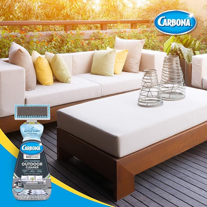 Carbona Pro Care Oxy Powered Outdoor Cleaner with Active Foam Technology | 22 Fl Oz, 2 Pack