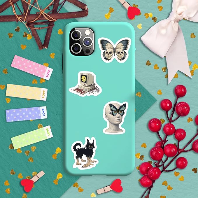 100Pcs Weirdcore Stickers, Weird Stickers for Adults -Weirdcore Stuff, Decor -Psychedelic Decals Waterproof - Gift for Women & Men