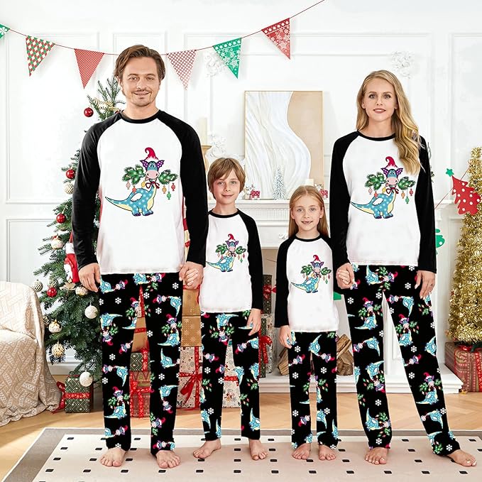WephuPSho Christmas Family Matching Pajamas, Festive Xmas Jammies Sets for the Whole Family, Holiday Pjs Christmas