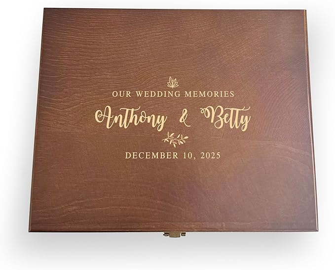 Our Wedding Memory Box, Marriage memory box, Gift for couple, Gift for her, gift for him, Engraved memory box, gift for couple - Wedding Keepsake Box