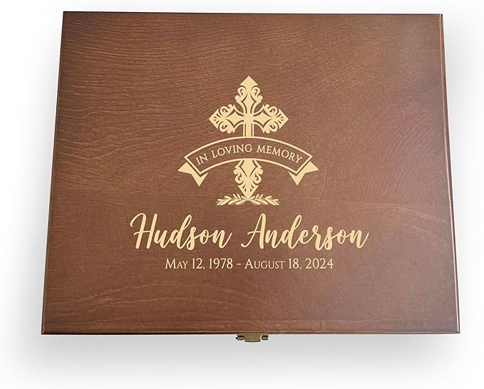 Personalised In Memory Loss Box, Loss Memory Box, Remembrance Keepsake Gifts, Engraved Wood Box, Special Memories Keepsake Gift