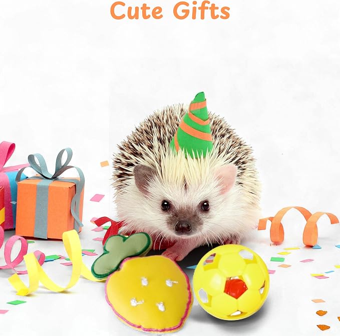 Hedgehog Hideout Tunnels with Bell Ball Toy, Hedgehog Tunnels with 2pcs Toys For Hedgehogs, Small Animal Tunnel Tubes Toy For Hamster Guinea Pig Chinchilla Rabbit, Hedgehogs Accessories (White Tunnel)