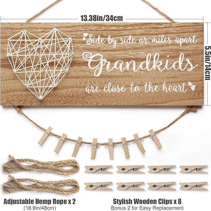 Best Grandma Gifts Christmas Gifts for Grandma Picture Frame, Birthday Gift for Nana from Grandchildren Granddaughter Grandson, Grandkids Photo Holder Grandpa Gigi Nana Gift for Thanksgiving