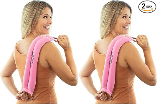 Bed Buddy Aromatherapy Heat Pad and Cooling Neck Wrap - Microwave Heating Pad for Sore Muscles - Cold Wrap Pack for Aches and Pain, Lavender Scent (Pack of 2)