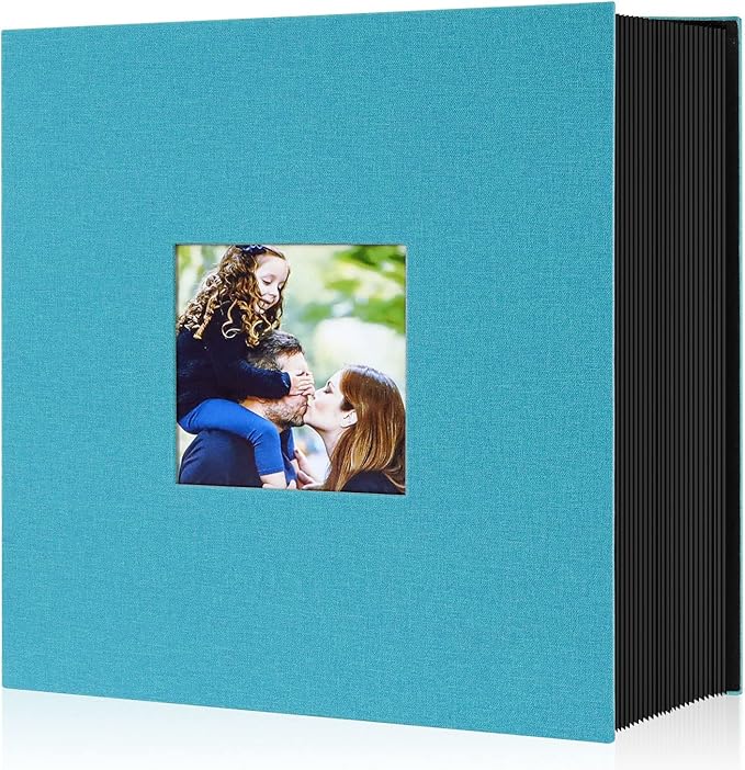 Ywlake Photo Album 4x6 600 Pockets Photos, Linen Cover Large Picture Albums Holds 600 Horizontal and Vertical Photos Teal