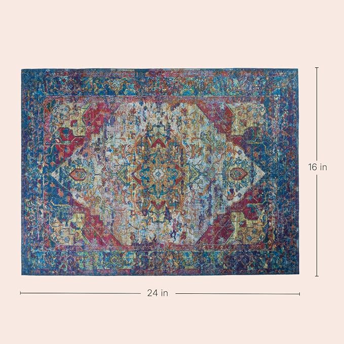Lovewag Guinea Pig Liner, Hamster Bedding, Bohemian Jewel, 16x24, 2 Pack | Waterproof, absorbent, washable, reusable cage liner and bedding mat for guinea pigs, hamsters, rabbits, ferrets, small pets