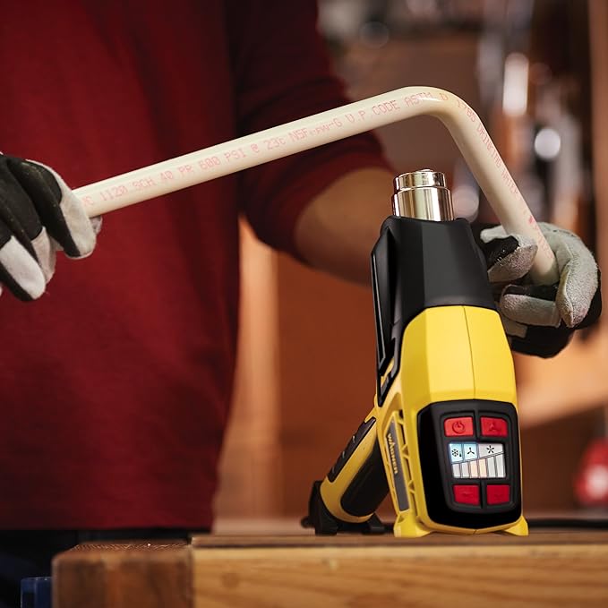 Wagner Spraytech 0503063 FURNO 500 Variable Temp Heat Gun, 2 Nozzles & 12 Temperature Settings Ranging 150°F-1200°F, Electric Heat Gun for Paint Removal, Bending PVC, Crafts and More