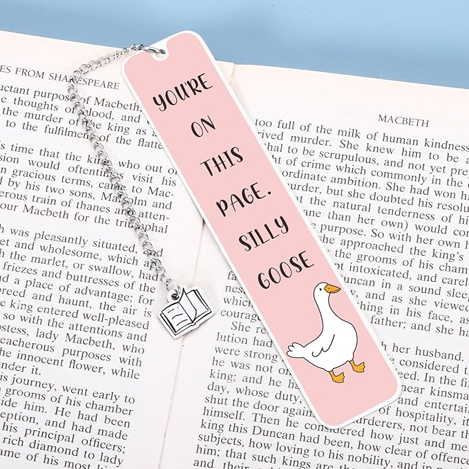 Cute Pink Stuff Gifts for Women, Girl Gifts for Women, Presents for Book Lovers, Book Maker Gifts for Readers Book Lovers Women, Book Reading Accessories for Book Club, Bookish Bookmark