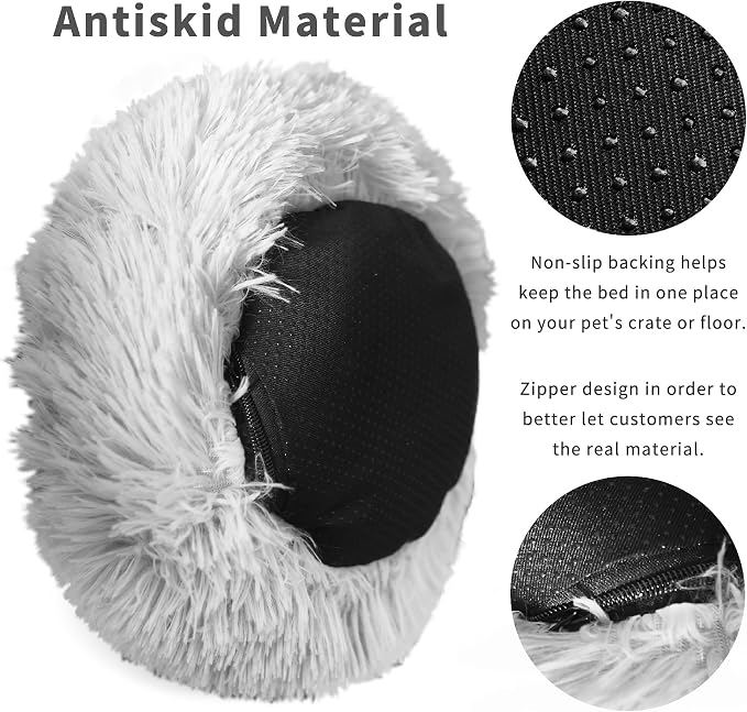 Bunny Bed Rabbit Hideout for Guinea Pig | Soft & Comfortable Small Animal Bedding Cozy Bed Mat Warm Hideaway Cage Accessories Light Grey