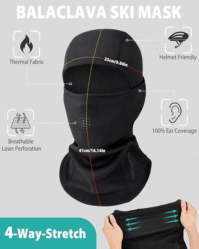 Balaclava Ski Mask for Men Winter Face Mask Breathable & Thermal Winter Balaclava Women for Cold Weather Outdoor