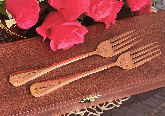 Custom Personalized Engraved Forks - Stainless Steel Unique Gift for Loved Ones