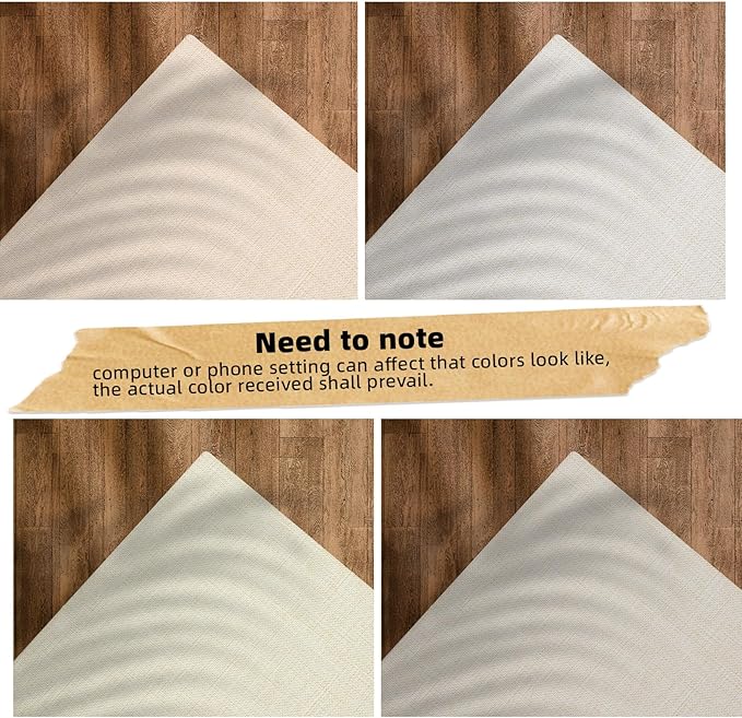 Vienrose Photo Album Scrapbook, 3 Ring 8" x 10" Linen Cover Kraft Paper Memory Book with 30 Sheets 60 Pages, Scrapbook Set for Wedding, Anniversary, Family, Travel, Beige