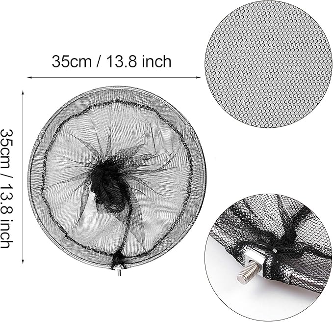 Pool Skimmer Net with Stainless Steel Telescopic Pole,58" Extendable Leaf Skimmer Pool Rake Pool Nets for Cleaning Above Ground Inground Swimming Pool, Pond,Spas,Hot Tub