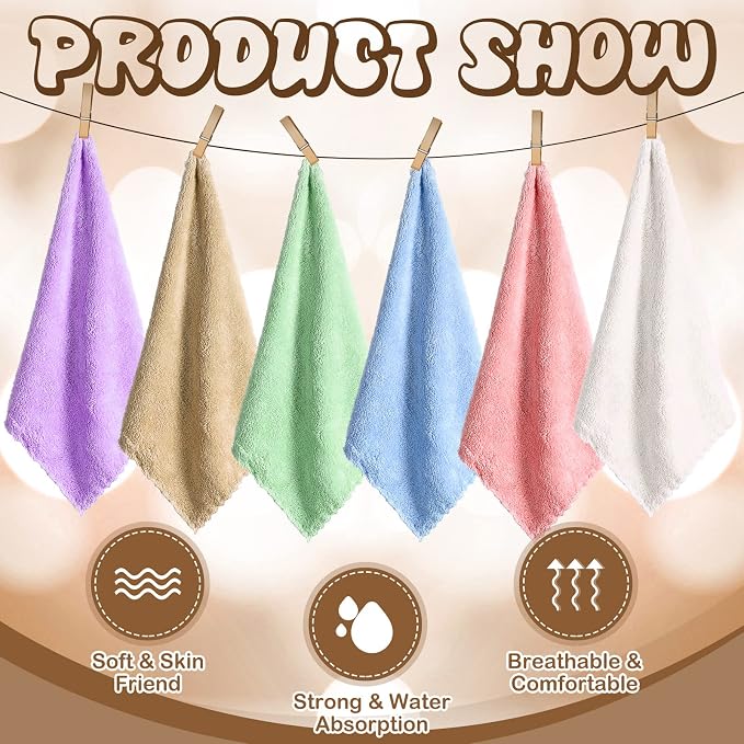 Newwiee 24 Pcs Guinea Pig Fleece Bedding Blankets Bulk Washable Small Animal Fleece Cage Liners Pet Wash Cloth Sleeping Mat Cover for Hamster Chinchilla Rabbit Hedgehog (18 x 24 Inch,Multicolor)